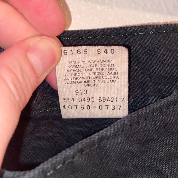 Levi’s Vintage Orange Tan Deep Forest Green Student Relaxed Fit 550 Size 30/32 - Picture 10 of 10